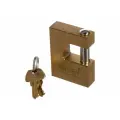 Замок латунный MSM WB1-70мм П-образный с перфоключами