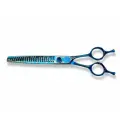 Ножницы шанкерные 7 дюймов 22 зуба для груминга TUKKO Style SIGNATURE COLLECTION COBALT BLUE