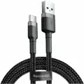 Кабель Baseus Cafule Cable USB For Type-C 2A 2M CATKLF-C91 (Grey/Серый)