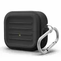 Elago Armor чехол с карабином для Galaxy Buds 3/3 Pro, ударопрочный, цвет: черный