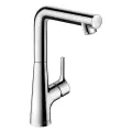 Смеситель для раковины (умывальника) hansgrohe Talis S 72105000 серебристый