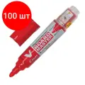 Комплект 100 штук, Маркер для белых досок PILOT WBMA-VBM-M-BG красный 1-3мм