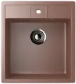 Мойка кухонная Ulgran U-406 -307 прямоугольная, 50x45, коричневая, матовая, российская
