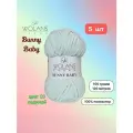 Пряжа Wolans Bunny Baby Ледяной (03) 5 мотков 100 г/120 м (100% микрополиэстер) воланс банни беби