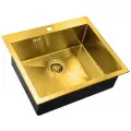 Мойка кухонная ZorG SZR-5951 BRONZE бронза, толщина 1,5 мм, премиум