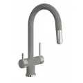 Смеситель для кухни с подключением к фильтру FLORENTINA Маэстро (337.03Н.2123.307) серый шёлк
