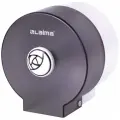 Диспенсер для бытовой туалетной бумаги LAIMA, круглый, тонированный серый, 605046