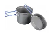 Котел с крышкой-сковородой из анодированного алюминия Tramp 1л TRC-039
