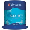 Оптические диски Verbatim CD-R 700 МБ 52X с покрытием Extra Protection 100 шт. на шпинделе