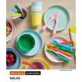 Набор посуды IKEA KALAS, для детей, 36 предметов, разноцветный