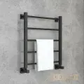Полотенцесушитель водяной KEEROL X, 600x500, чёрный матовый.