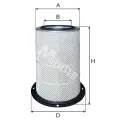 MFILTER A585 (1665563 / 16655631) фильтр воздушный h546 d258 d160 Volvo (Вольво) fl7 / 10