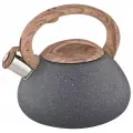 Чайник Alpenkok AK-514/1, 3 литра, нержавеющая сталь, свисток, для всех типов плит, серый гранит