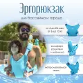 Эргорюкзак кенгуру переноска для детей из неопрена, цвет: Light Blue Sky