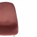 Комплект стульев Tetchair BREEZE (mod. 4724) вельвет/металл, 44 х 53 х 87 см, Coral (коралловый) HLR44 / белый (4шт/уп)