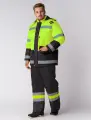 Костюм зимний дорожник куртка-брюки (тк. Оксфорд) лимон./черн. СОП