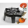 Газовый комплект чугунная плита настольная SStar 9,2 кВт редуктор шланг хомуты