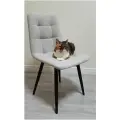 Мягкие стулья Тедди для кухни и комнаты со спинкой / 4 шт, слоновая кость