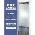 Завеса ПВХ 2х0,98м. Прозрачная пленка 0,8х300мм. Готовый комплект