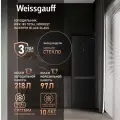 Отдельностоящий холодильник с инвертором Weissgauff WRK 185 Total NoFrost Inverter Black Glass