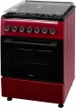 Газовая плита с Электрической духовкой, Газ-контроль, WOK, Конвекция, Разморозка, Чугунные решетки, Ящик для посуды, il Monte FO-GE-612F