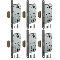 Защелка врезная Fuaro (Фуаро) MAGNET M96WC-50 GR графит (new plate) (комплект 6 штук)