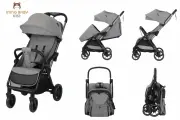 Коляска прогулочная детская FOLD легкая, всесезонная, для путешествий, с автоматическим сложением