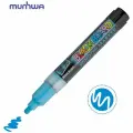 Маркер меловой MunHwa Black Board Marker (3мм, голубой, водная основа) 12шт. (BM-02)