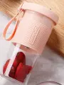 Портативный блендер для смузи и коктейлей Juicer cup, peach, USB, 18 х 8 см