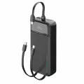 Внешний аккумулятор NRG Turbo V4c 20000 мА-ч, дисплей, powerbank черный, Deppa, 33689