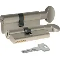 Цилиндровый механизм с вертушкой Kale Kilit 164 BM/80 (30+10+40) mm никель 5 кл.
