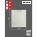 Фасад для посудомоечной машины VITAMIN Цвет Белый рамочный ширина 60 см