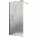 Душевая перегородка RGW Walk In WA-010B 120x195 профиль чёрный, стекло матовое-сатинат