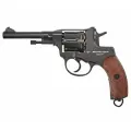 Пневматический револьвер Borner NGT-P кал 4.5 мм, пулевой (Наган, черный)
