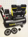 Компрессор воздушный безмасляный Hanskonner HAC241, 24л ресивер, 2х поршневой, 1450Вт, 2 выхода, 8 бар, 240л/мин