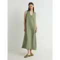 Платья Maison David DRESS-2 серовато-зеленый, Размер XXL