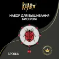 Набор для вышивания Klart 10-520 Брошь. Божья коровка 5 х 6.5 см