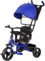 Велосипед трехколесный Pilot PT1, с ручкой управления, пластиковые колеса 10 и 8, синий, PT1B