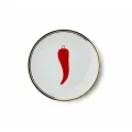 Тарелка десертная CHILI PEPPER 17 см La Tavola Scomposta BITOSSI HOME FTB00034