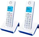 Тел. аппарат Dect Alcatel S230 Duo ru white белый (труб. в компл:2шт) АОН