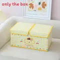 Kuromi pochacco коробка для хранения с двойной крышкой и большим объемом с рисунком клетка для спальни и стола
