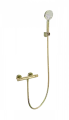 Смеситель для душа с термостатом WONZON & WOGHAND, Брашированное золото (WW-B2063-A-BG)