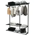 Гардеробная система хранения Титан-GS в прихожую черная 350