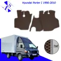 Коврики EVA/ЕВА/ЭВА для Hyundai Porter I Хендай портер 1996 - 2010 коричневый-серый