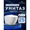 Унитаз подвесной Amore di Mare Fondi Bidet P353-X с функцией биде, фарфор, быстросъемное сиденье с микролифт