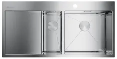 Кухонная мойка OMOIKIRI Akisame 100-2-IN-R 100х51см нерж. сталь/нержавеющая сталь