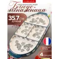Менажница Loraine, керамика, для закусок, овальная, диаметр 35,7 см