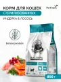 Корм для кошек сухой для стерилизованных, индейка и лосось, беззерновой, 800 г