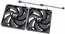 Вентилятор для корпуса Thermaltake CT120 120х120x черный 4-pin 25.8дБ (упак:2шт) (CL-F147-PL12BL-A)