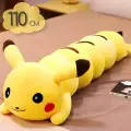 Подушка обнимашка детская Мягкая игрушка Покемон Пикачу 110 см / большая длинная антистресс игрушка / подарок для мальчика и девочки